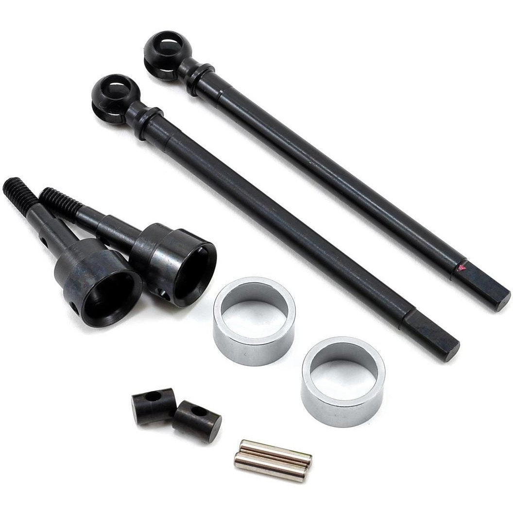 ST Racing Concepts SCX10 Carbon Steel Universal Driveshaft (Silver) (2)