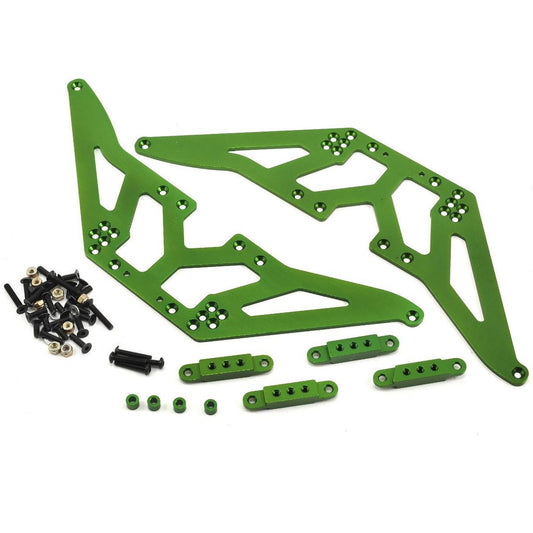 ST Racing Concepts SCX10 Aluminum Chassis Lift Kit (Green)