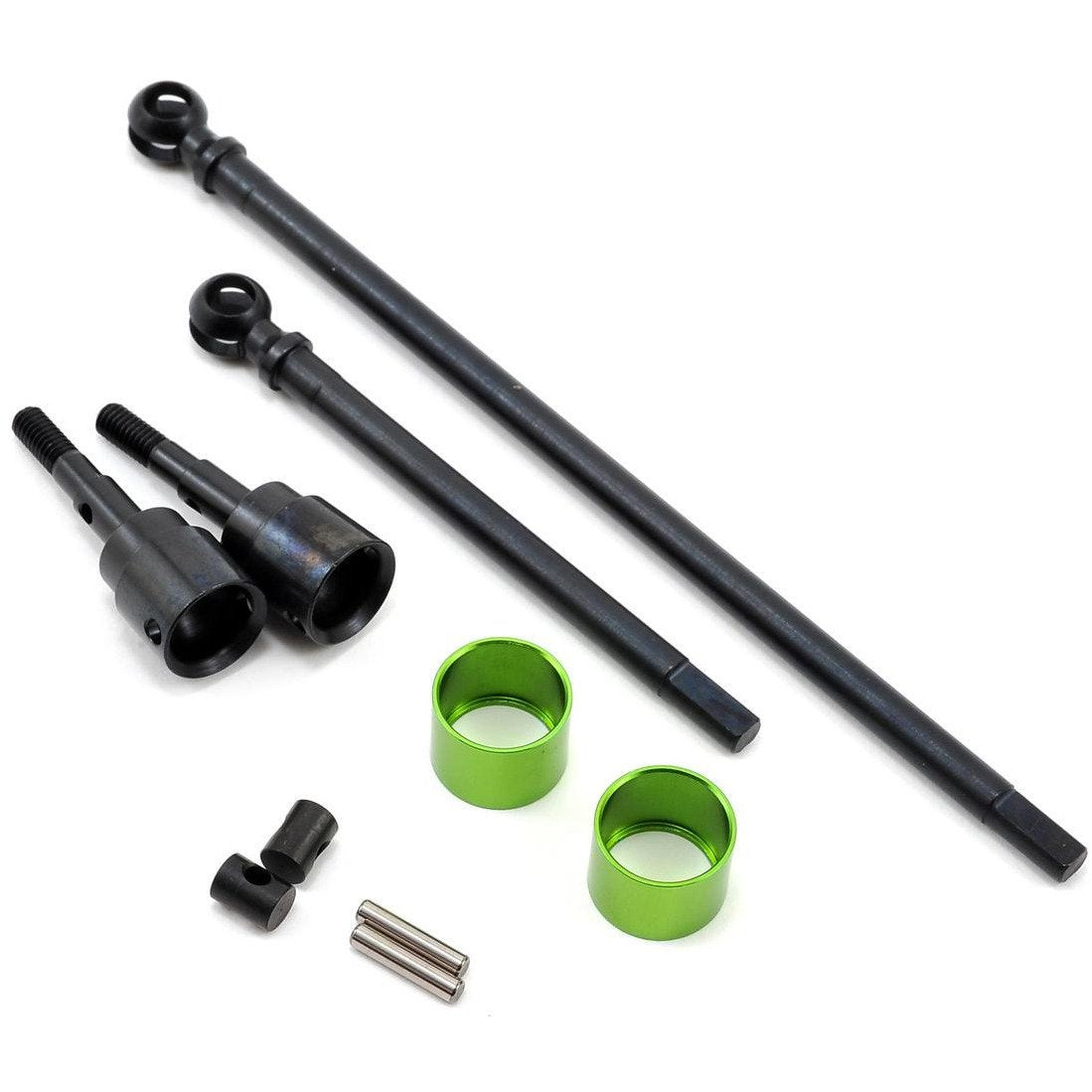 ST Racing Concepts Wraith Carbon Steel Universal Driveshaft Set (Green) (2)