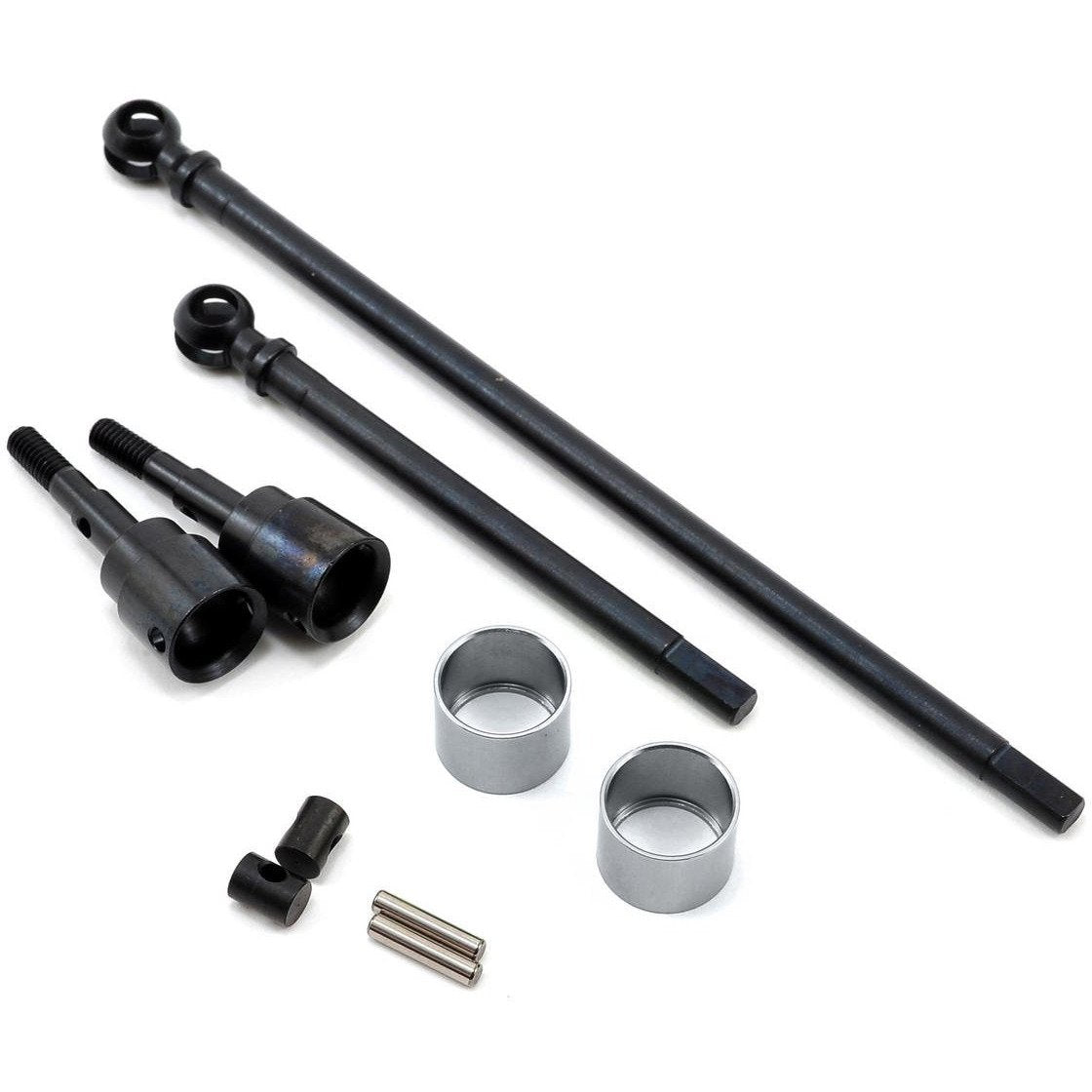 ST Racing Concepts Wraith Heat Treated Carbon-Steel Universal Driveshaft Set (Silver) (2)