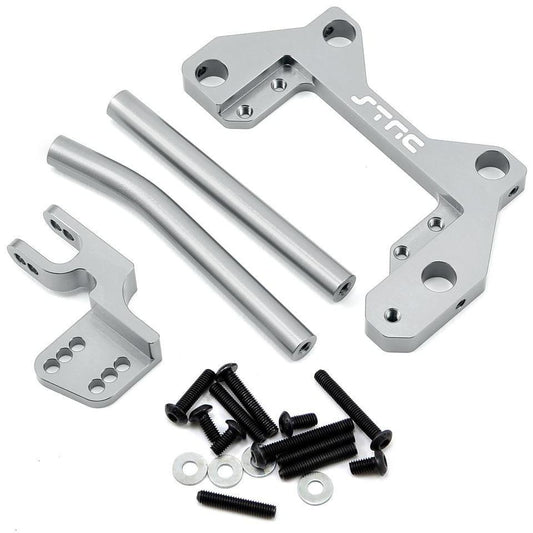 ST Racing Concepts Wraith Aluminum Off Axle Servo Mount & Panhard Kit (Silver)