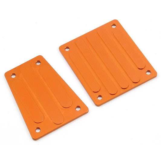 ST Racing Concepts Aluminum Front & Rear Skid Plate Set (Orange)