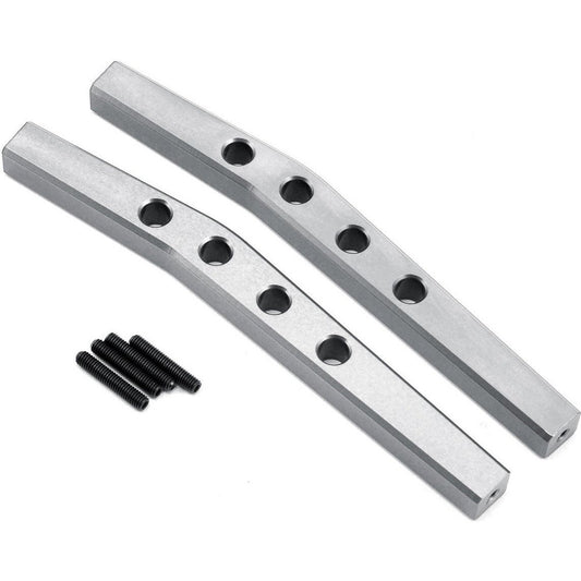 ST Racing Concepts Aluminum HD Rear Upper Suspension Link Set (Silver)