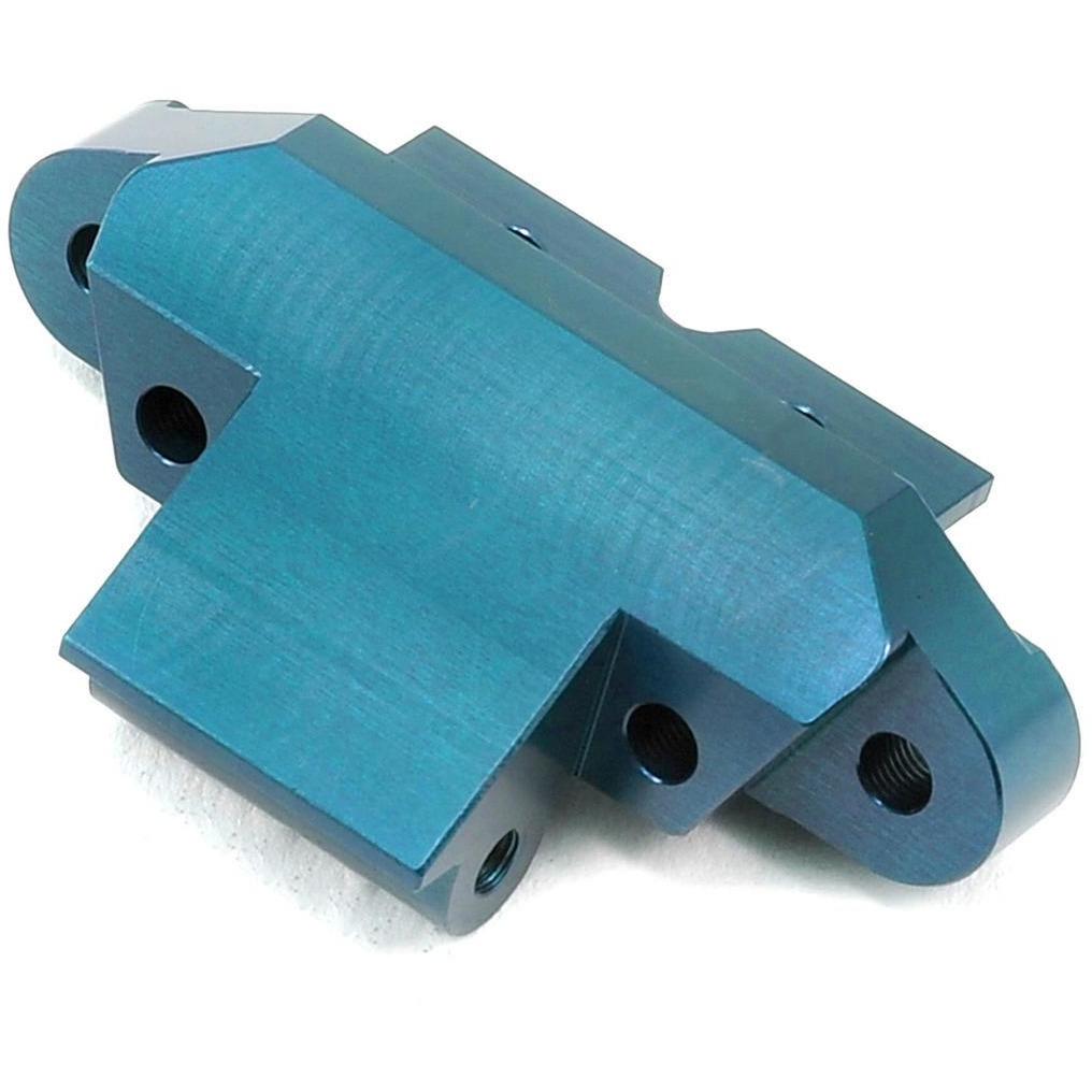 ST Racing Concepts Yeti Aluminum Front Skid Plate/Hinge Pin Mount (Blue)