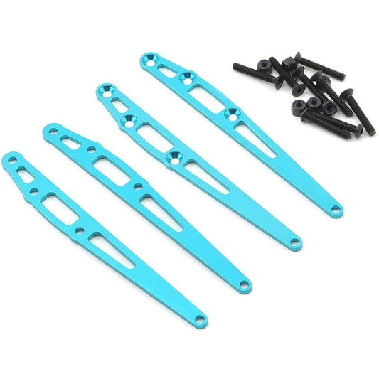 ST Racing Concepts Aluminum Reinforcement Rear Lower Link Plate (4) (Blue)