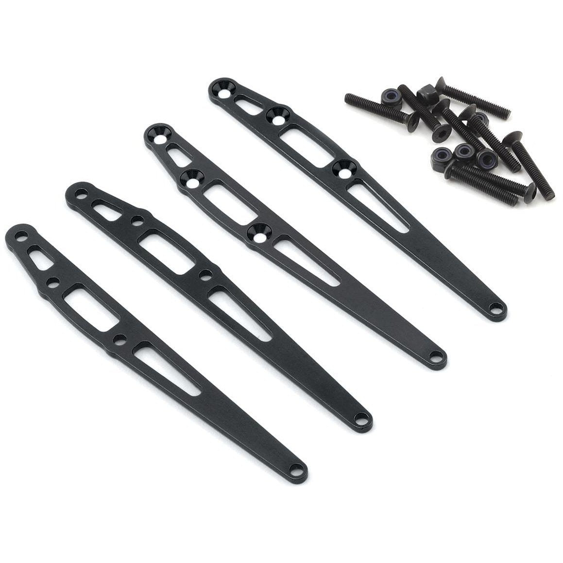 ST Racing Concepts Aluminum Reinforcement Rear Lower Link Plate (4) (Black)