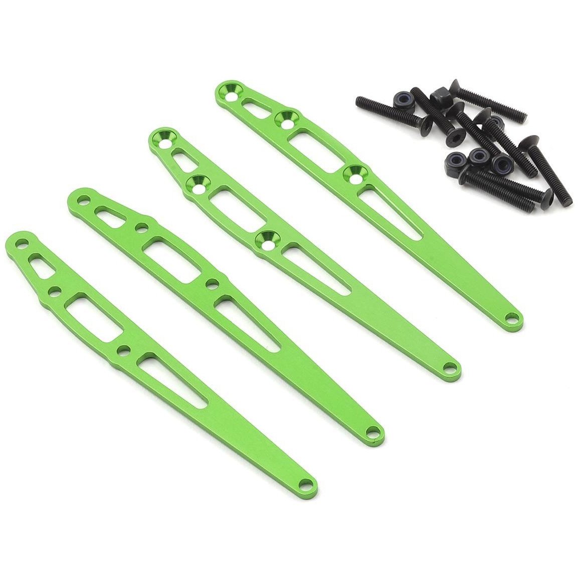 ST Racing Concepts Aluminum Reinforcement Rear Lower Link Plate (4) (Green)