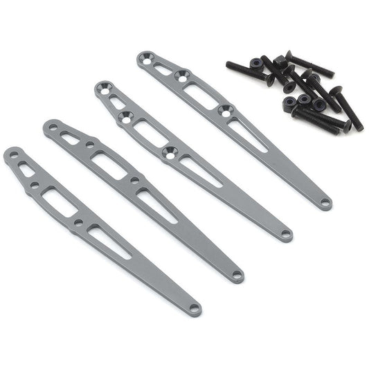 ST Racing Concepts Aluminum Reinforcement Rear Lower Link Plate (4) (Gun Metal)