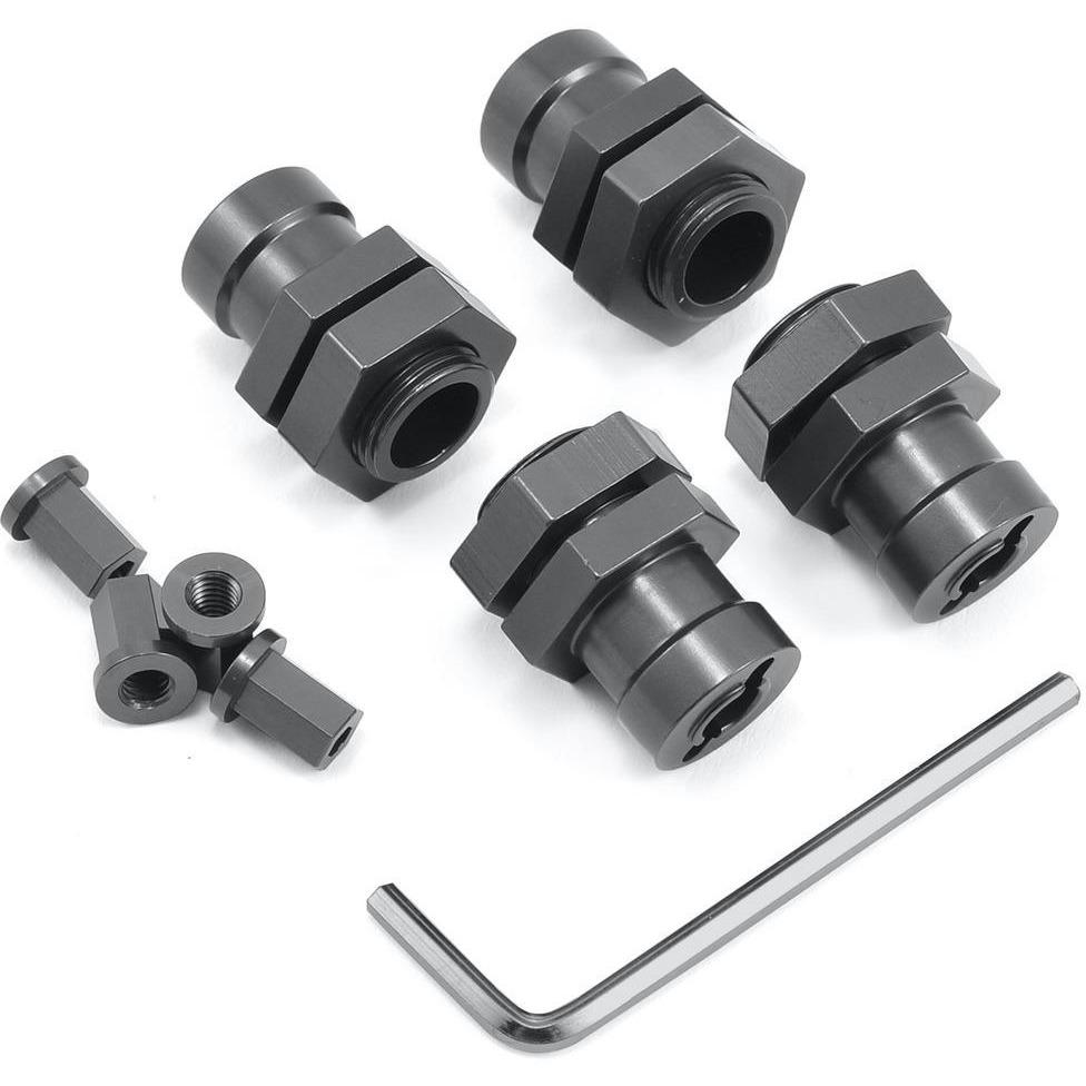 ST Racing Concepts Wraith Aluminum 17mm Hex Conversion Kit (Gun Metal)