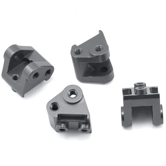 ST Racing Concepts SCX10 II Aluminum Lower Shock/Link Mount (4) (Gun Metal)