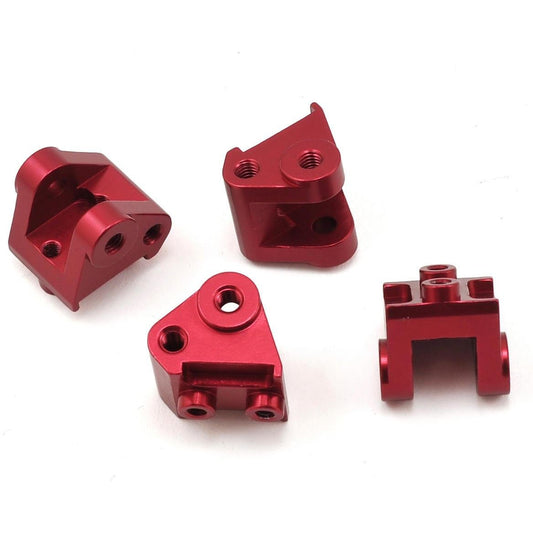 ST Racing Concepts SCX10 II Aluminum Lower Shock/Link Mount (4) (Red)