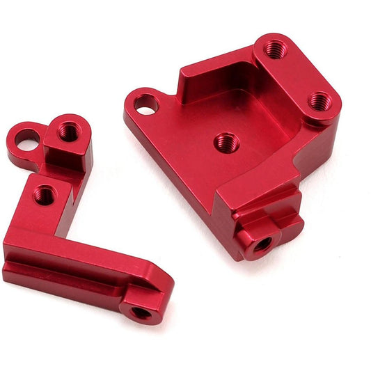 ST Racing Concepts SCX10 II Aluminum Servo Mount Brackets (Red)