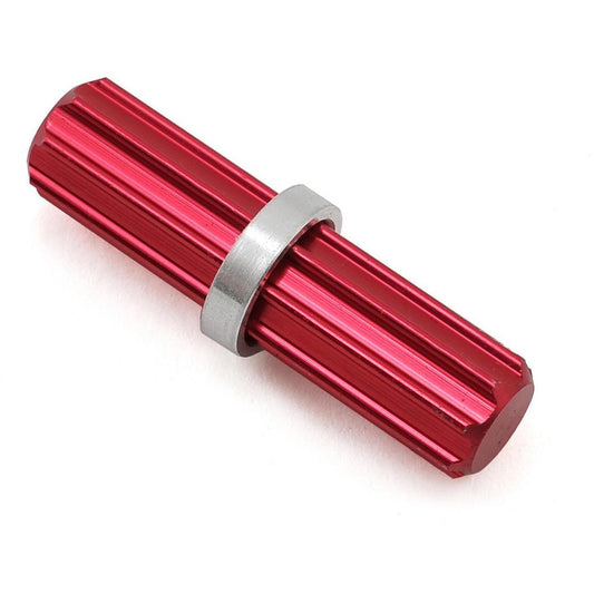ST Racing Concepts SCX10 II Aluminum Front Center Driveshaft Spline (Red)