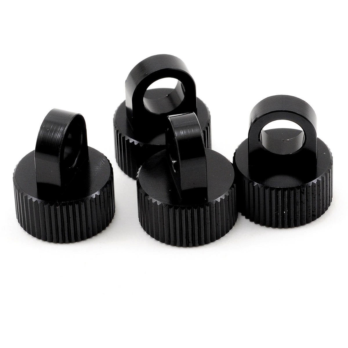 ST Racing Concepts Aluminum Shock Cap Set (Black) (4)