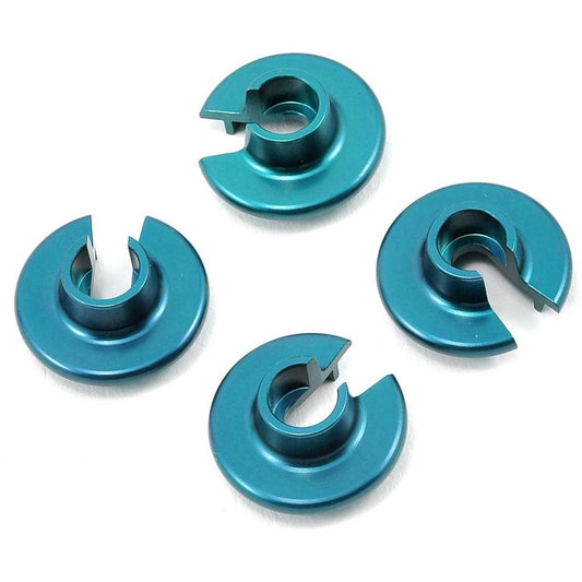 ST Racing Concepts Aluminum Shock Spring Retainers (4) (Blue)