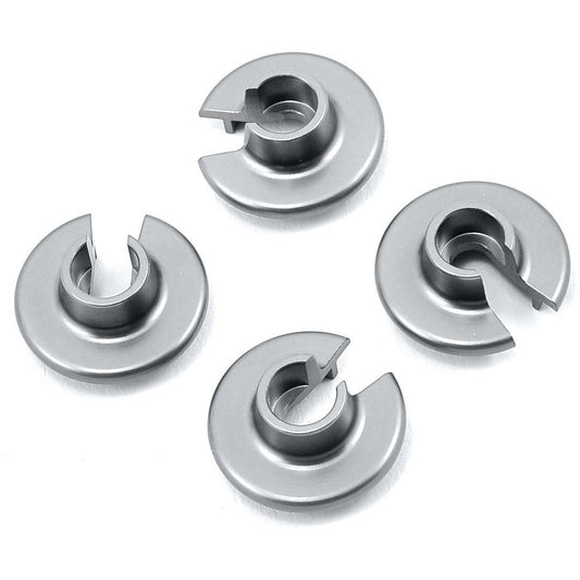 ST Racing Concepts Aluminum Shock Spring Retainers (4) (Silver)