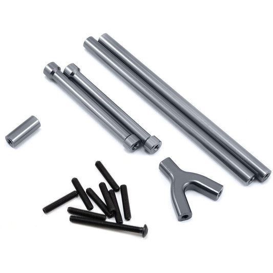 ST Racing Concepts SCX10 Aluminum Upper Suspension Link Set (4) (Gun Metal)