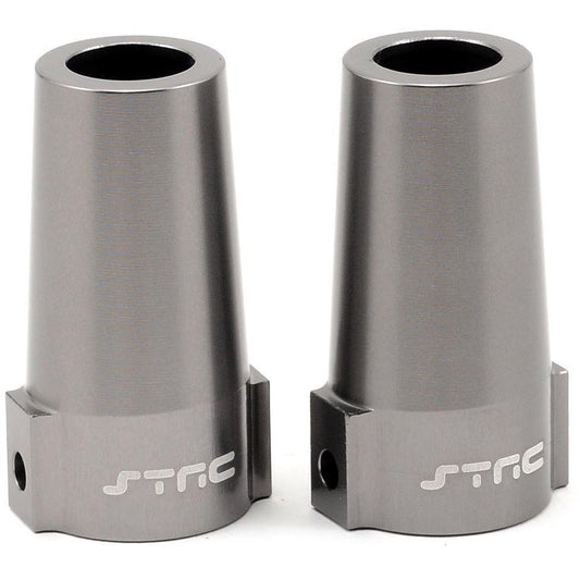 ST Racing Concepts Aluminum Rear Lock Out Set (Gun Metal) (2)