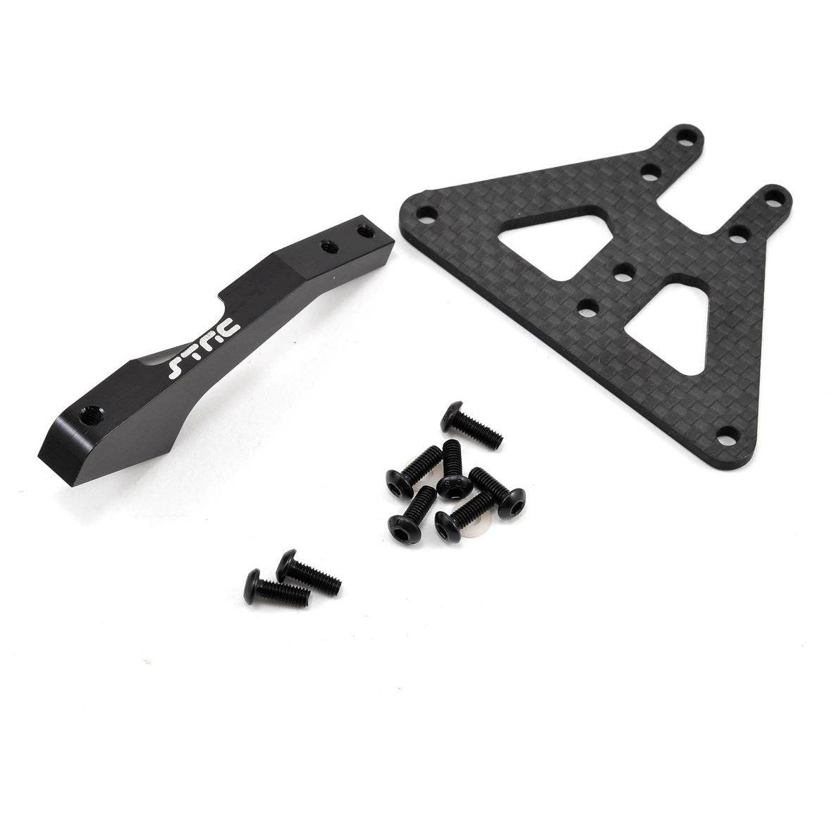 ST Racing Concepts Aluminum & Carbon Fiber Front Chassis Brace Kit (Black)