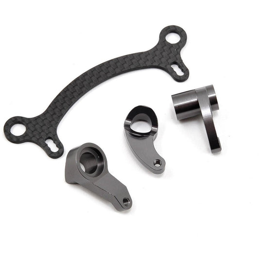 ST Racing Concepts Aluminum HD Steering System w/Graphite Steering Rack (Gun Metal)