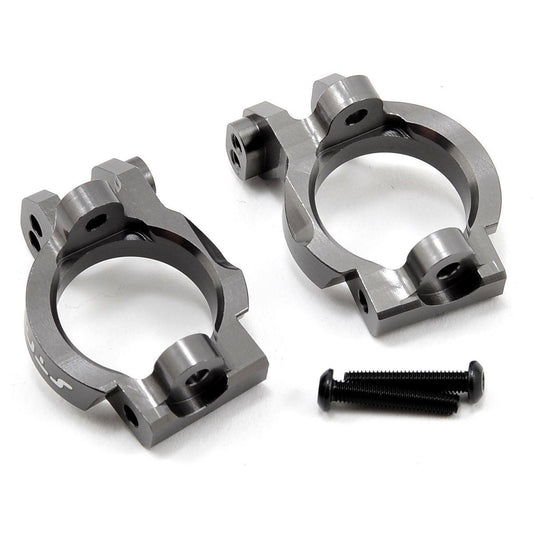 ST Racing Concepts Front Caster Block Set (Gun Metal) (2)