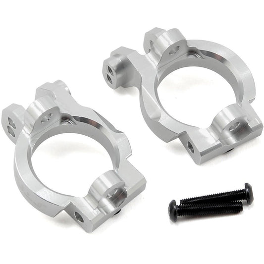 ST Racing Concepts Front Caster Block Set (Silver) (2)