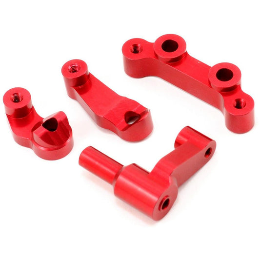 ST Racing Concepts Aluminum Steering Bellcrank System (Red) (4)