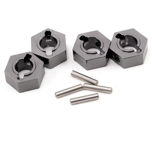 ST Racing Concepts Aluminum Hex Adapter & Drive Pin Set (Gun Metal) (4)