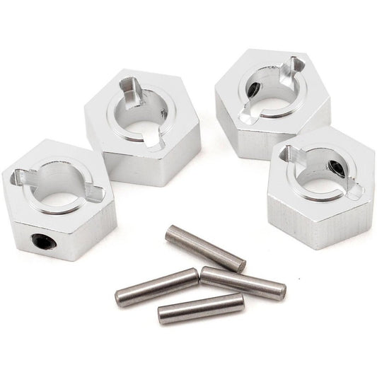 ST Racing Concepts Aluminum Hex Adapter & Drive Pin Set (Silver) (4)