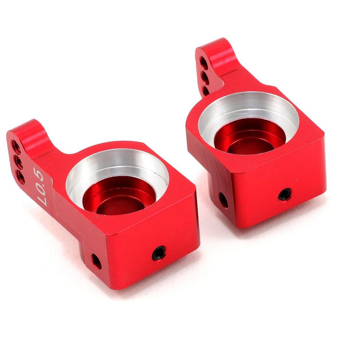 ST Racing Concepts Aluminum 0.5° Rear Hub Carrier Set (Red) (2)