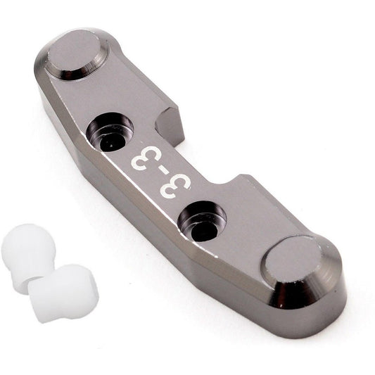ST Racing Concepts Aluminum "3-3" Rear Arm Mount w/Delrin Inserts (Gun Metal)