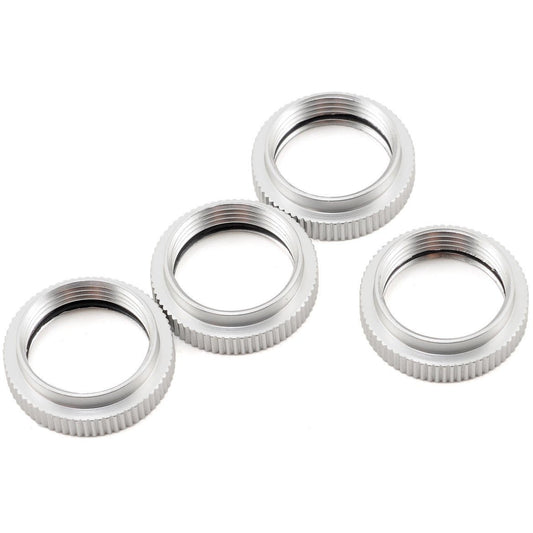 ST Racing Concepts Aluminum Spring Collar Set (Silver) (4)