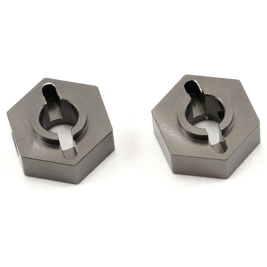 ST Racing Concepts Aluminum Rear Hex Adapter Set (Gun Metal) (2)
