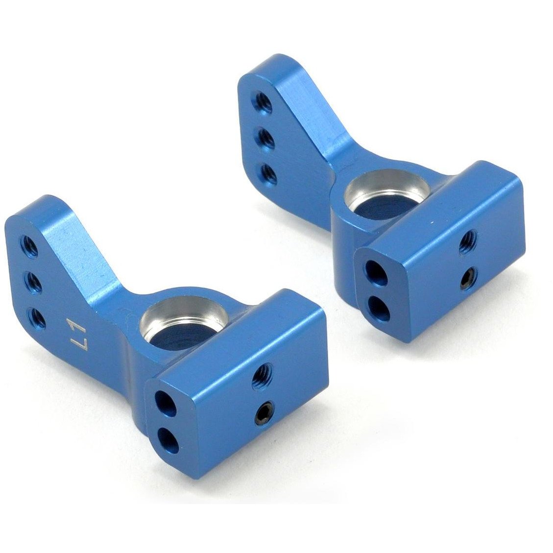 ST Racing Concepts Aluminum VLA 1° Rear Hub Carrier Set (Blue) (2)