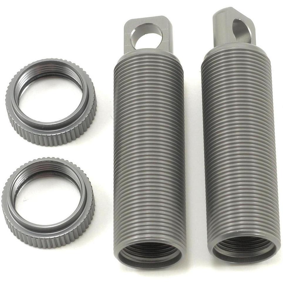 ST Racing Concepts Aluminum Threaded Front Shock Body & Collar Set (Gun Metal) (2)