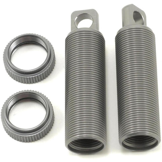 ST Racing Concepts Aluminum Threaded Front Shock Body & Collar Set (Gun Metal) (2)