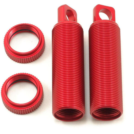 ST Racing Concepts Aluminum Threaded Front Shock Body & Collar Set (Red) (2)