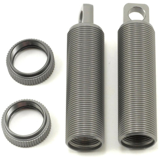 ST Racing Concepts Aluminum Threaded Rear Shock Body & Collar Set (Gun Metal) (2)
