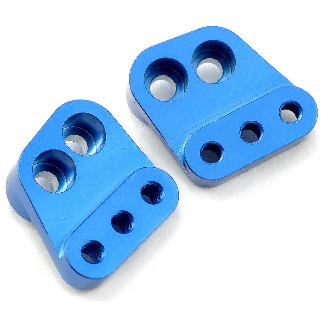 ST Racing Concepts Aluminum HD Rear Lower Shock Standoff Set (Blue) (2)