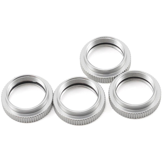ST Racing Concepts Aluminum Shock Collar Set (Silver) (4)