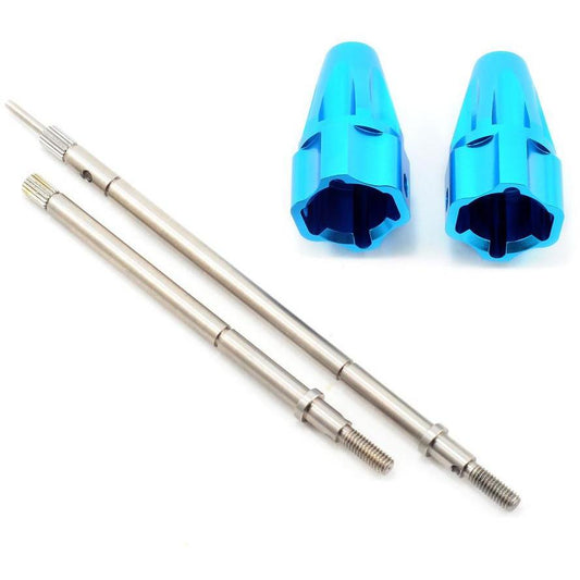 ST Racing Concepts Rear Lock-out w/Stainless Steel Axles (Blue)