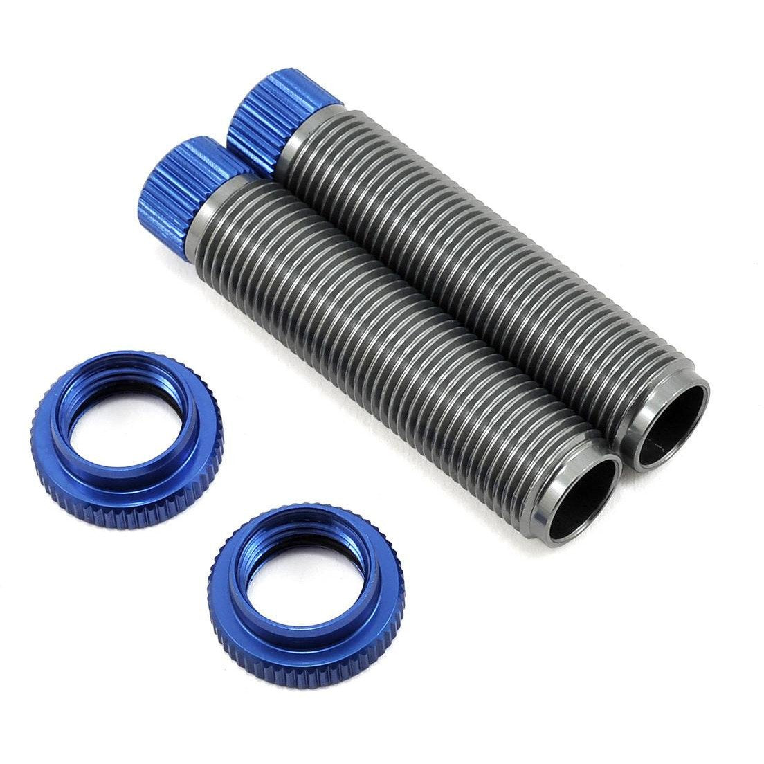 ST Racing Concepts Ascender Aluminum Threaded Shock Bodies (2) (Gun Metal/Blue)