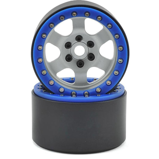 SSD RC 2.2 Rock Racer Beadlock Wheels (Silver)