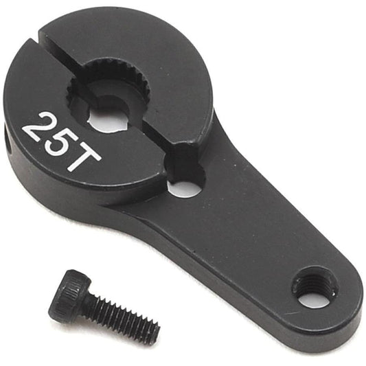 SSD RC Aluminum Clamping Servo Horn (Black) (25T-ProTek R/C, Savox, Futaba)