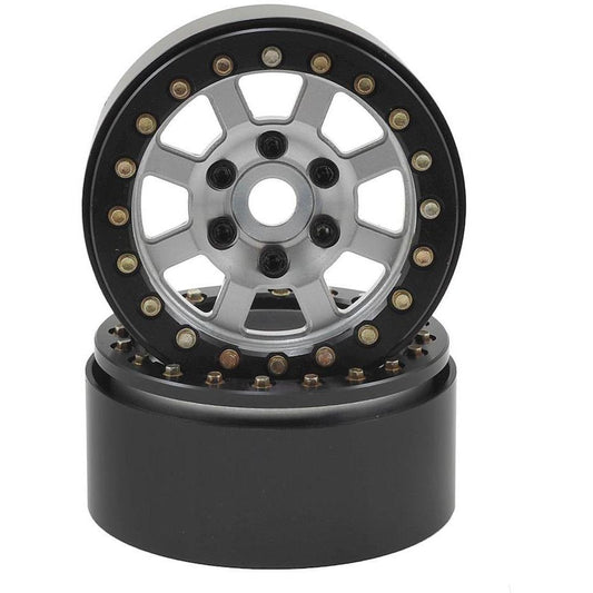 SSD RC Assassin 1.9" Beadlock Crawler Wheels (Silver) (2)