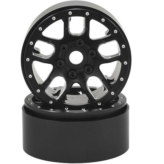 SSD RC 1.9” Double Time Beadlock Wheels (Black) (2)