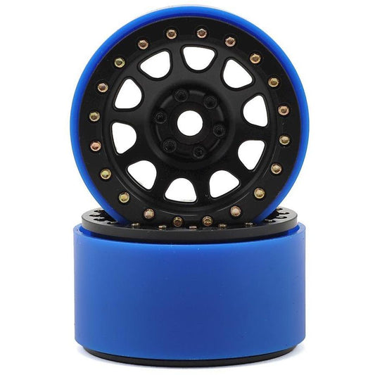 SSD RC 2.2" D Hole PL Beadlock Wheels (Black) (2) (Pro-Line Tires)