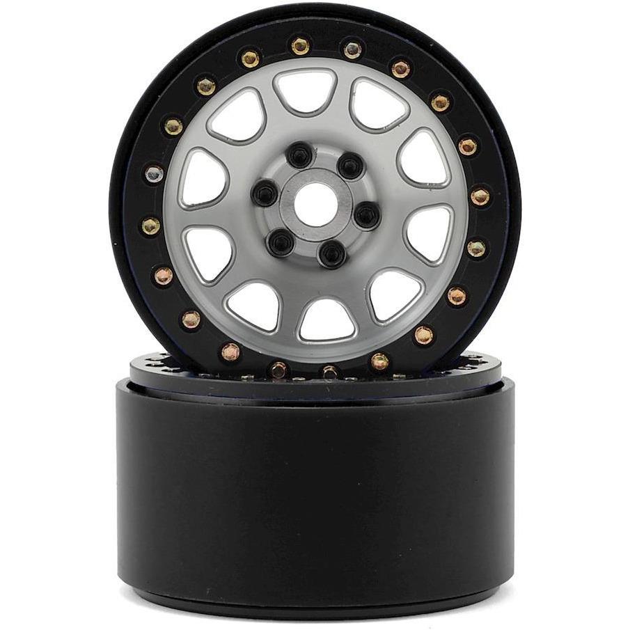 SSD RC 2.2" D Hole Beadlock Wheels (Silver) (2)