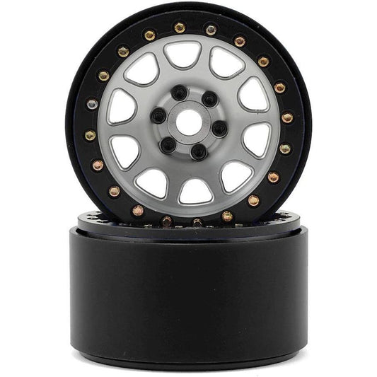 SSD RC 2.2" D Hole Beadlock Wheels (Silver) (2)