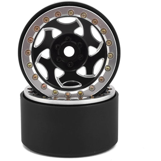 SSD RC 2.2” Champion Beadlock Wheels (Black/Silver)